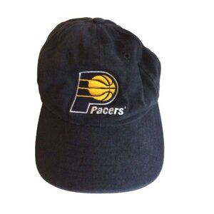 Indiana Pacers NBA Navy Cotton Hat Cap Adjustable back Fox Sports Net Logo
